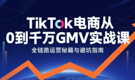 三千老师·TikTok电商从0到千万GMV实战课-小艾项目网