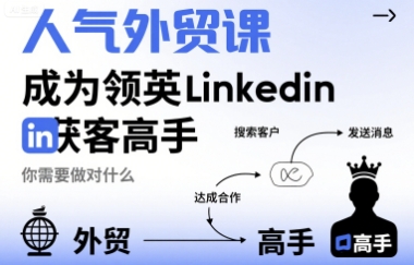 人气外贸课-成为领英Linkedin获客高手，你需要做对什么-小艾项目网