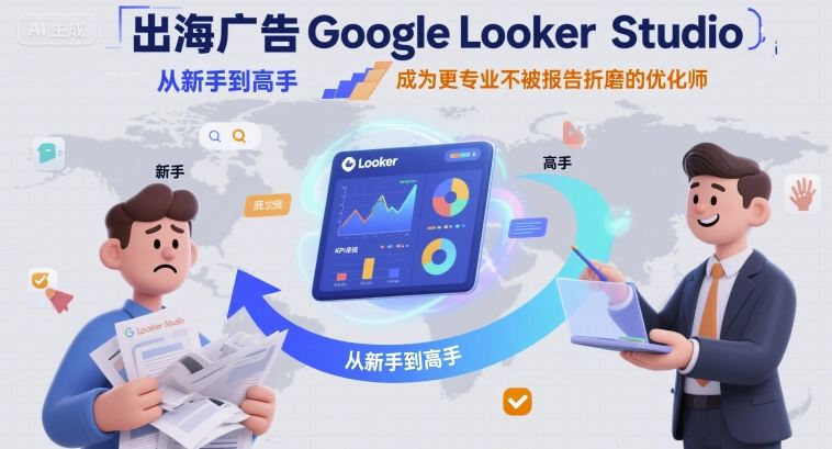 出海广告Google Looker Studio从新手到高手，成为更专业不被报告折磨的优化师-小艾项目网