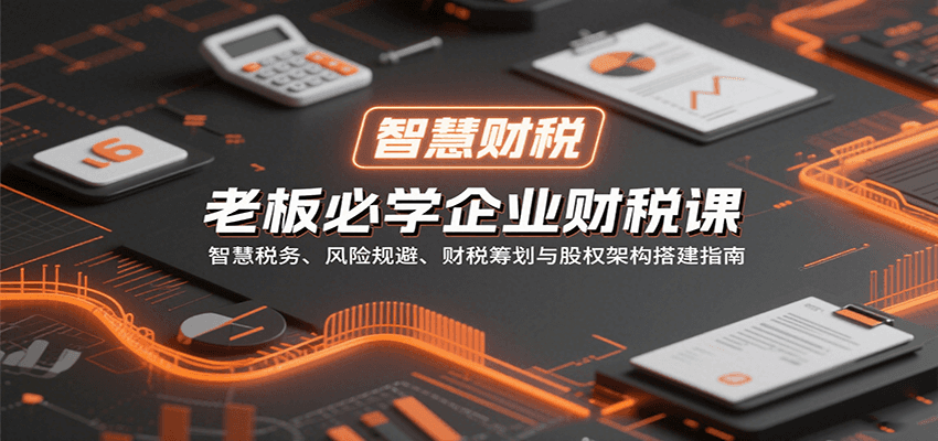 老板必学企业财税课：智慧税务、风险规避、财税筹划与股权架构搭建指南-小艾项目网