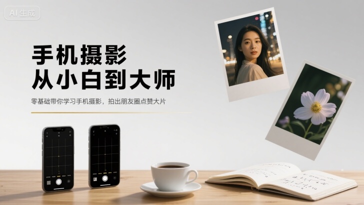 手机摄影从小白到大师，零基础带你学习手机摄影，拍出朋友圈点赞大片-小艾项目网