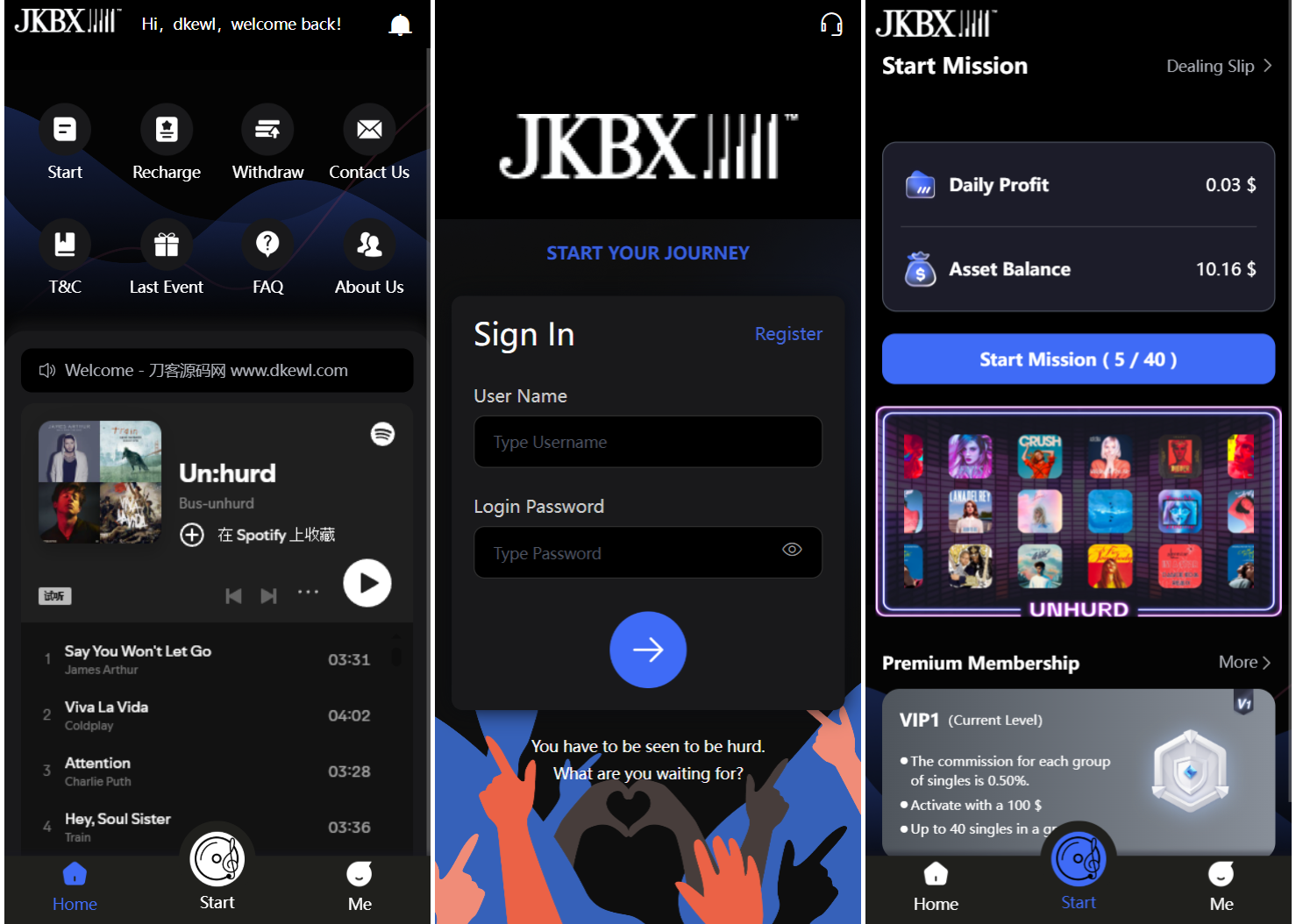 JKBX海外音乐抢单系统源码 Thinkphp框架 附教程-小艾项目网