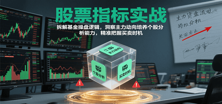股票指标实战，基金操盘逻辑拆解，洞察主力动向培养个股分析能力把握买卖时机(更新)-小艾项目网