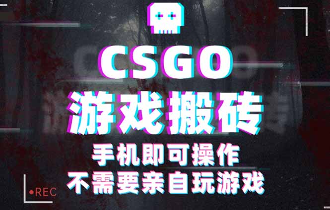 CSGO游戏挂机捡漏，单日扫货500+，年底小高峰上车可吃肉，手机即可操作…-小艾项目网