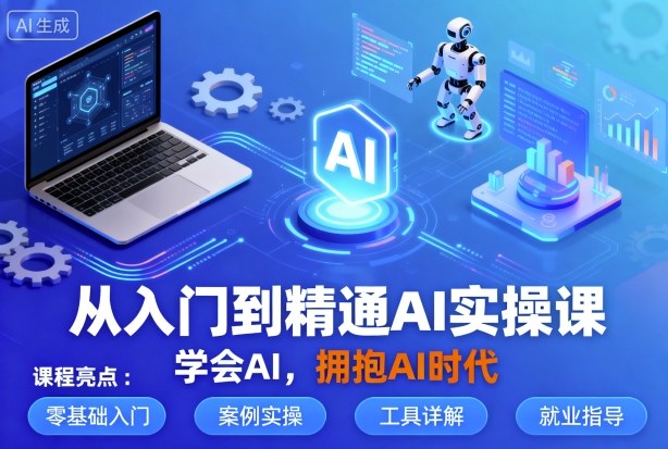 从入门到精通AI实操课，学会AI，拥抱AI时代-小艾项目网
