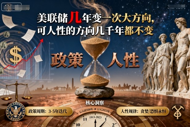 付费文章：美联储几年变一次大方向，可人性的方向几千年都不变-小艾项目网