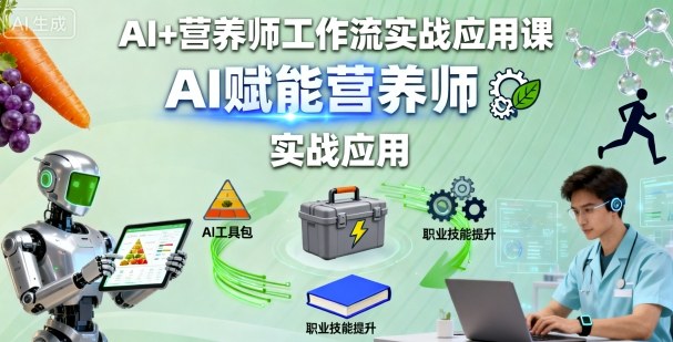 AI+营养师工作流实战应用课，AI赋能营养师-小艾项目网