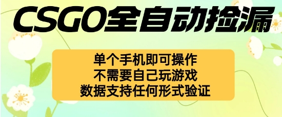 自动挂G捡漏，不用自己挂G不用玩游戏，一个手机即可操作，新手小白轻松月入1W+【揭秘】-小艾项目网