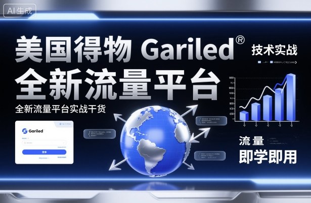 美国得物Gariled技术实战，全新流量平台​实战干货，即学即用-小艾项目网