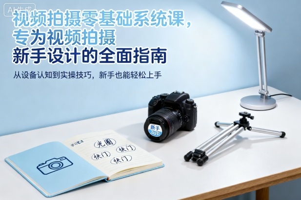 视频拍摄零基础系统课，专为视频拍摄新手设计的全面指南-小艾项目网