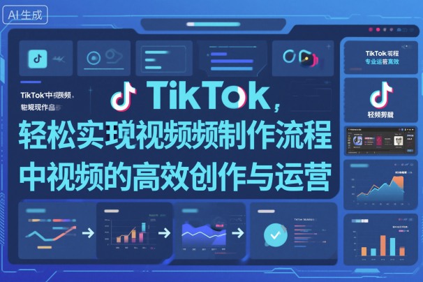 TikTok中视频制做流程，轻松实现Tk中视频的高效创作与运营-小艾项目网