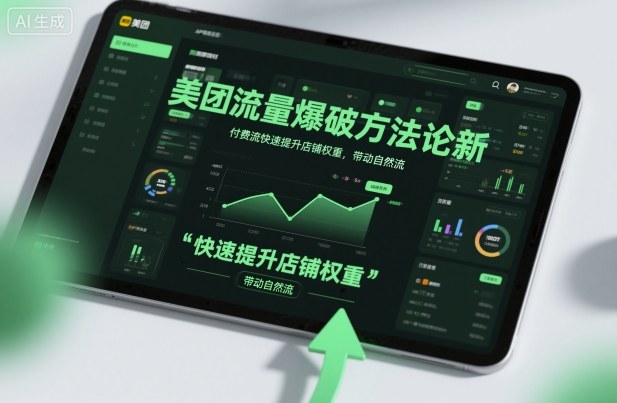 美团流量爆破方法论，付费流快速提升店铺权重，带动自然流-小艾项目网