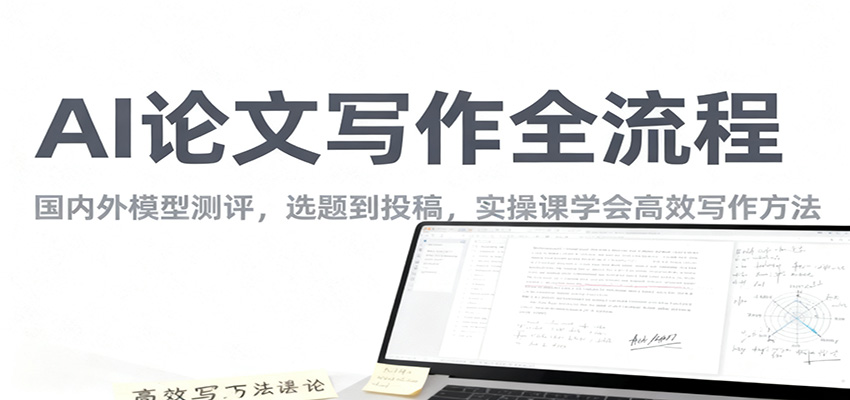 AI论文写作全流程，国内外模型测评，选题到投稿，实操课学高效写作方法-小艾项目网