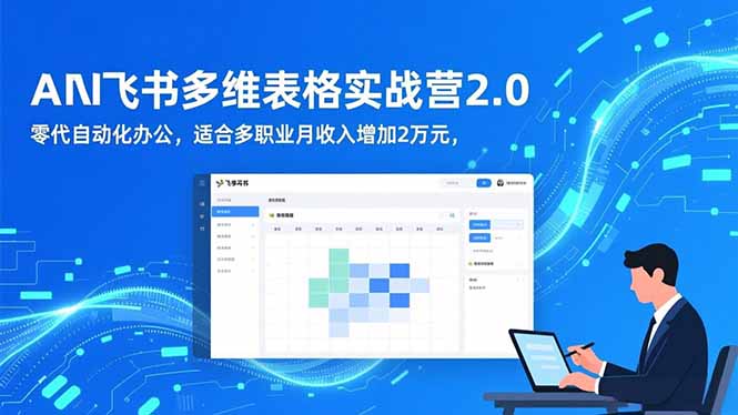 AI+飞书多维表格实战营2.0：零代码自动化办公，适合多职业月收入增加2万元-小艾项目网