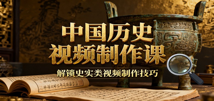中国历史视频制作课：疆域地图集+参考文案+练习素材，解锁史实类视频制作技巧-小艾项目网