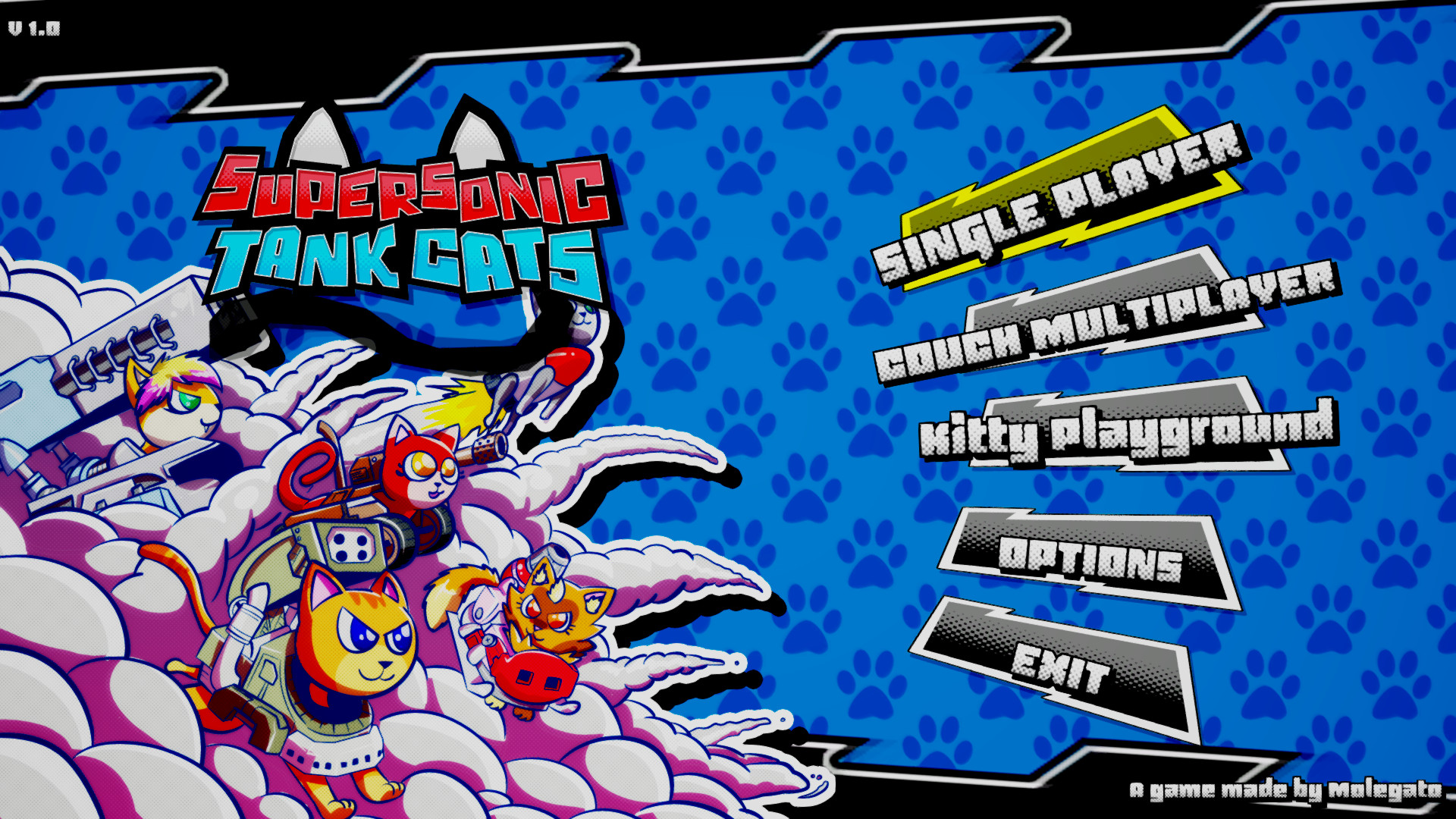《超音速坦克猫 Supersonic Tank Cats》Switch英文版NSP下载-小艾项目网