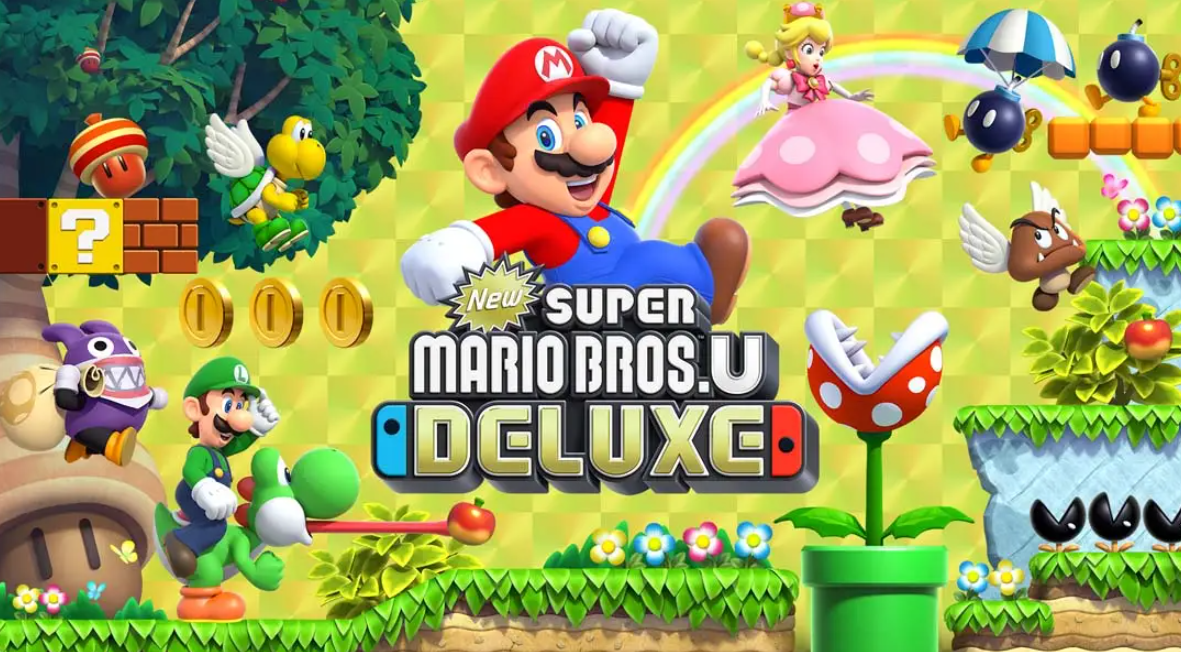 《新超级马里奥兄弟U 豪华版 New Super Mario Bros. U Deluxe》Switch中文版NSP下载 – 含1.0.2补丁-小艾项目网