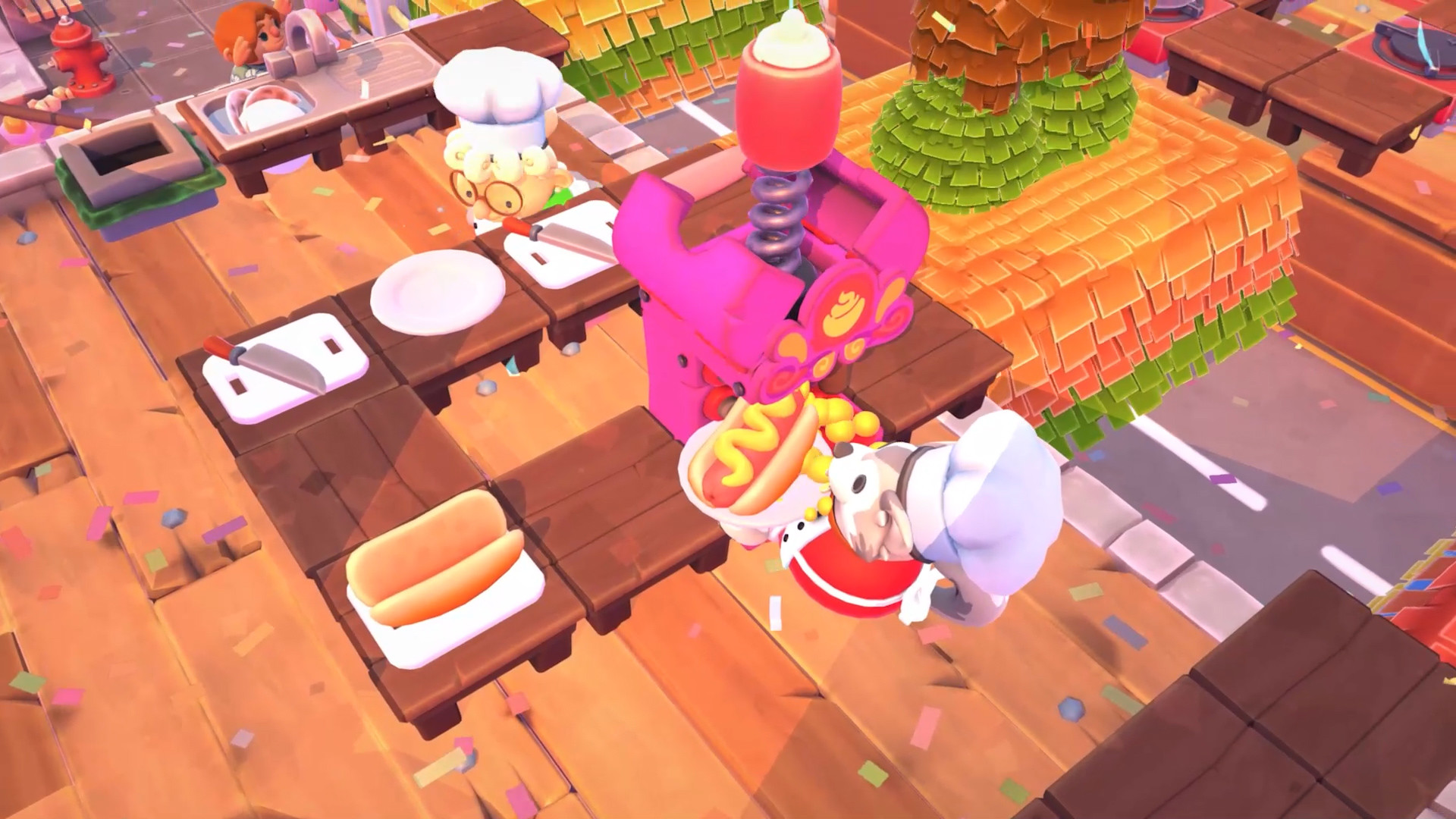 《煮糊了2 分手厨房2 Overcooked2》Switch美版中文版NSP下载 – 含1.0.19补丁+5DLC-小艾项目网
