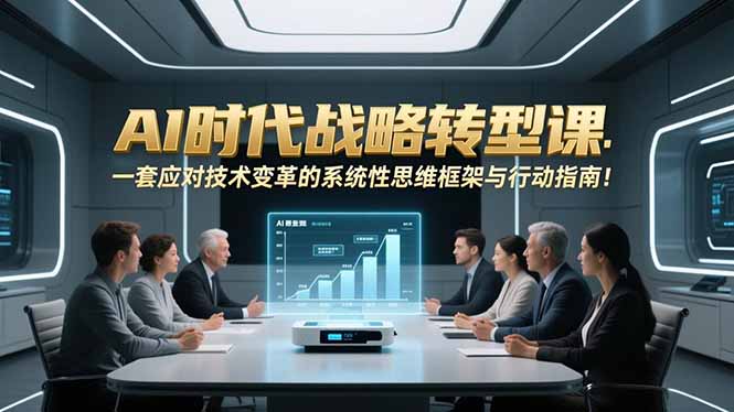 AI时代战略转型课：一套应对技术变革的系统性思维框架与行动指南！-小艾项目网