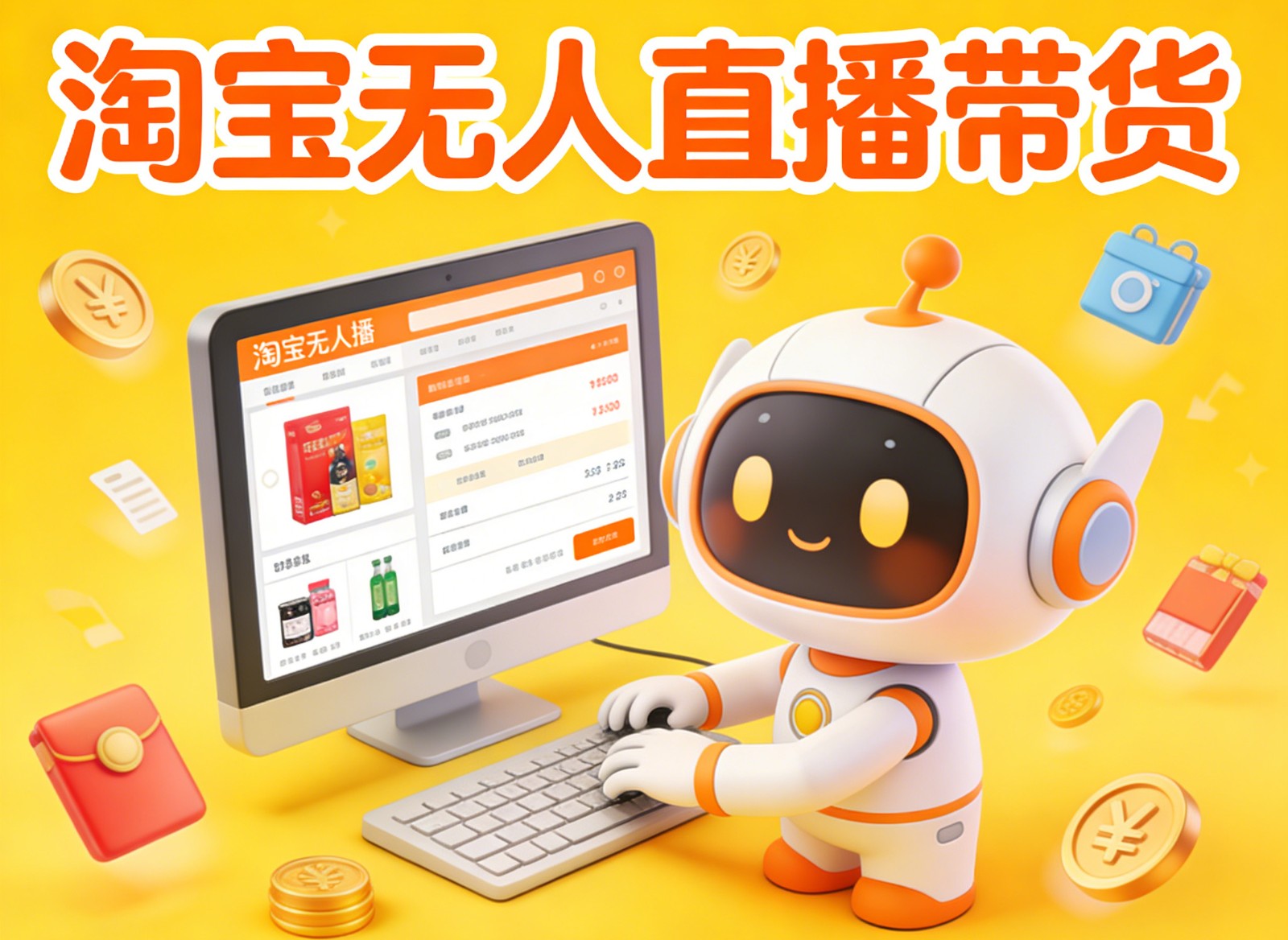 淘宝无人直播带货，24小时自动卖货，月佣金1W+，不违规不封号，不用露脸-小艾项目网