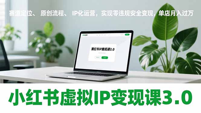 小红书虚拟IP变现课3.0，赛道定位、原创流程、IP化运营，实现零违规安全变现，单店月入过万-小艾项目网