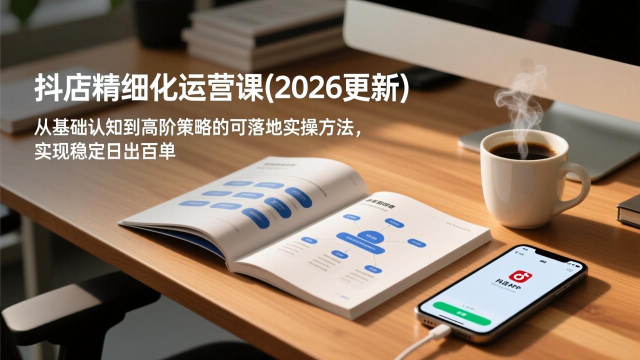 抖店精细化运营课(2026更新-小艾项目网