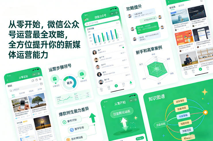 从零开始，微信公众号运营最全攻略，全方位提升你的新媒体运营能力-小艾项目网