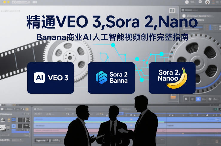 精通VEO 3，Sora 2，Nano Banana商业AI人工智能视频创作完整指南-小艾项目网