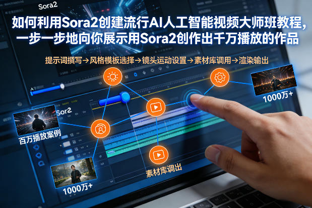 如何利用Sora2创建流行AI人工智能视频大师班，一步一步地向你展示用Sora2创作出千万播放的作品-小艾项目网