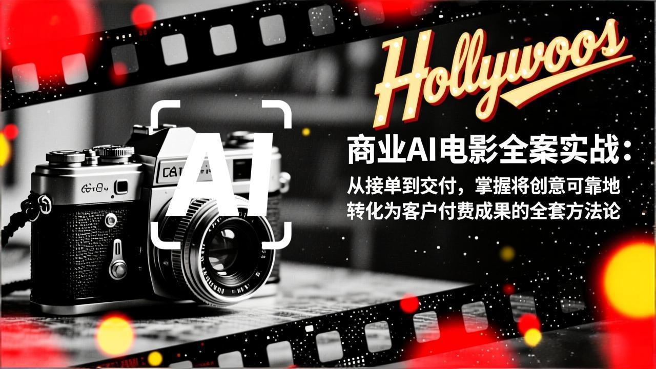 商业AI电影全案实战：从接单到交付，掌握将创意可靠地转化为客户付费成果的全套方法论-小艾项目网