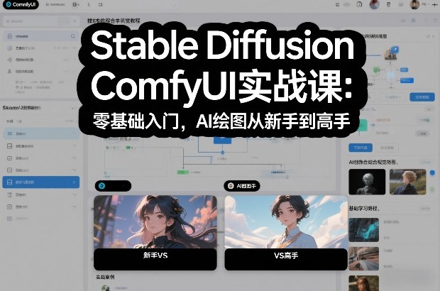 Stable Diffusion ComfyUI实战课：零基础入门，AI绘图从新手到高手-小艾项目网