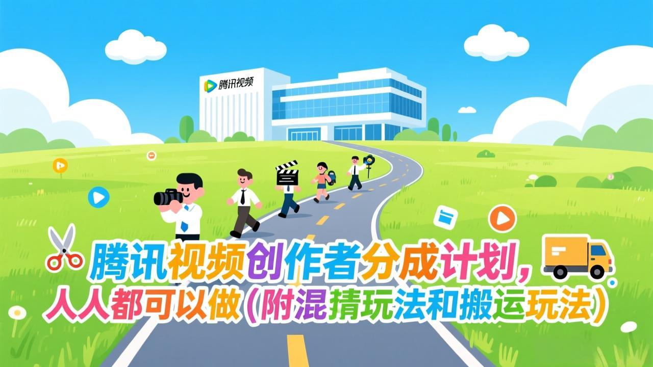 腾讯视频创作者分成计划，人人都可以做(附混剪玩法和搬运玩法-小艾项目网