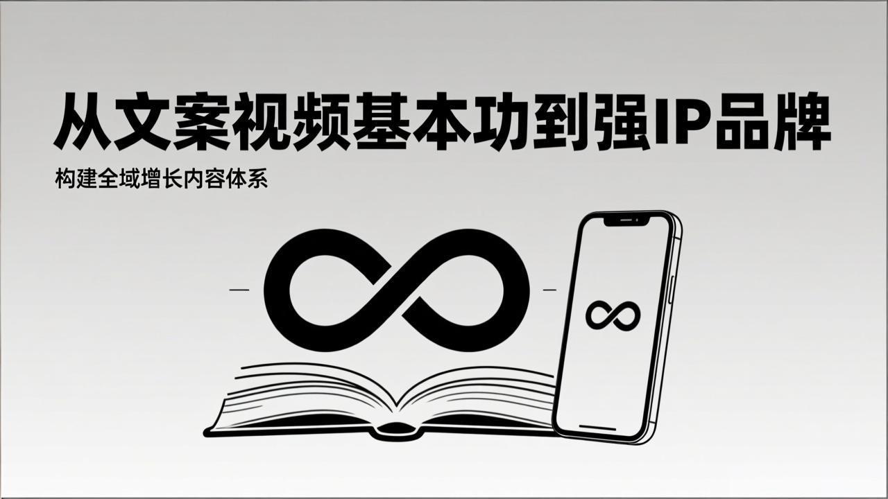 2026内容获客系统课：从文案视频基本功到强IP品牌，构建全域增长内容体系-小艾项目网