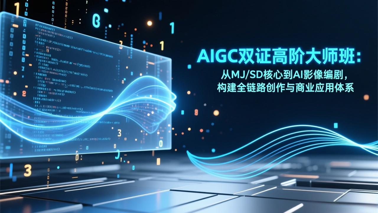 AIGC双证高阶大师班：从MJ/SD核心到AI影像编剧，构建全链路创作与商业应用体系-小艾项目网