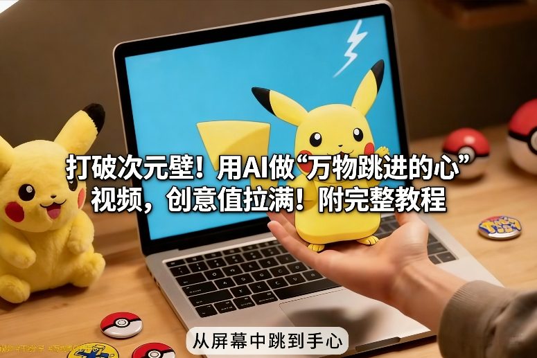 打破次元壁！用AI做【万物跳进手心】视频，创意值拉满！附完整教程-小艾项目网