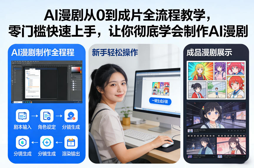 AI漫剧从0到成片全流程教学，零门槛快速上手，让你彻底学会制作AI漫剧【保姆级教程】-小艾项目网