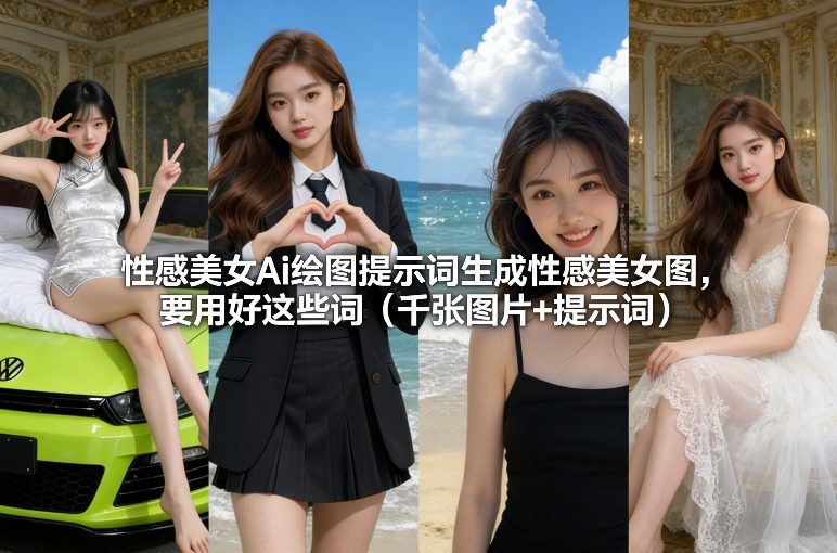 性感美女Ai绘图提示词生成性感美女图，要用好这些词(千张图片+提示词)-小艾项目网