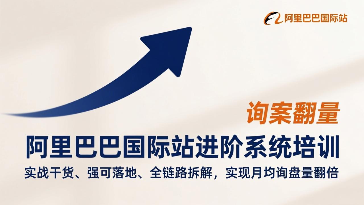 阿里巴巴国际站进阶系统培训，实战干货、强可落地、全链路拆解，实现月均询盘量翻倍-小艾项目网