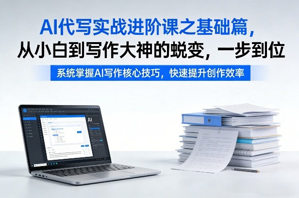 AI代写实战进阶课之基础篇，从小白到写作大神的蜕变，一步到位【揭秘】-小艾项目网