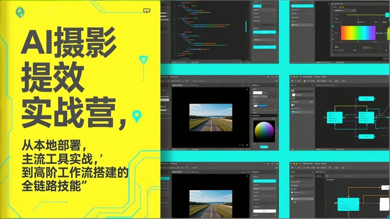 AI+摄影提效实战营，从本地部署，主流工具实战，到高阶工作流搭建的全链路技能-小艾项目网