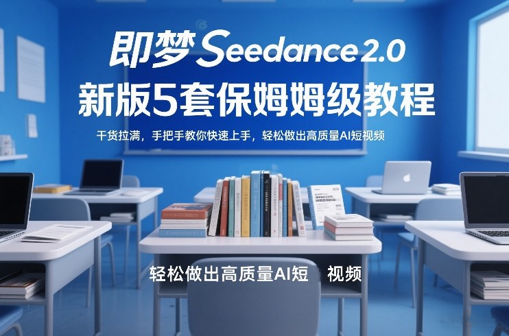 即梦Seedance2.0新版5套保姆级教程，干货拉满，手把手教你快速上手，轻松做出高质量AI短视频-小艾项目网
