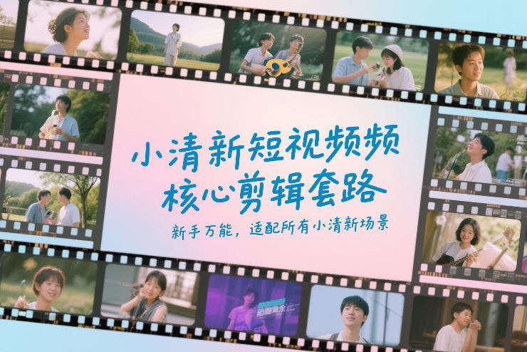 小清新短视频核心剪辑套路，新手万能，适配所有小清新场景-小艾项目网