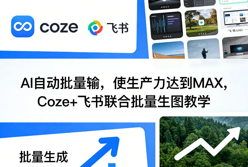 AI自动批量输，使生产力达到MAX，Coze+飞书联合批量生图教学-小艾项目网