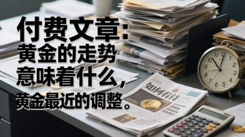 付费文章：黄金的走势意味着什么，如何看待黄金最近的调整-小艾项目网