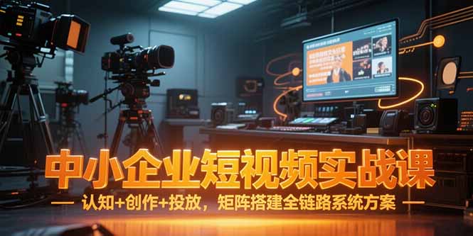 中小企业短视频实战课，认知+创作+投放，矩阵搭建全链路系统方案-小艾项目网