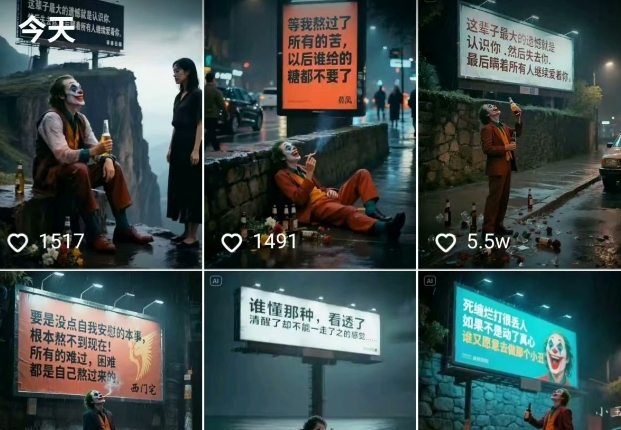 一条视频竟然15W赞！用AI制作小丑自嘲扎心文案视频，当下非常火爆的短视频流量神器-小艾项目网