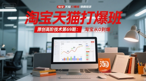 淘宝天猫打爆班原创高阶技术第69期：淘宝从0到爆-小艾项目网