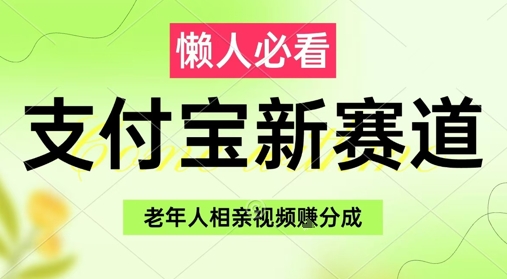 支付宝新赛道，利用老年人相亲视频，挣分成收益，轻松月入过W，操作简单-小艾项目网