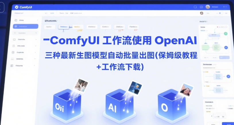 ComfyUI 工作流使用 OpenAI 三种最新生图模型自动批量出图(保姆级教程+工作流下载)-小艾项目网