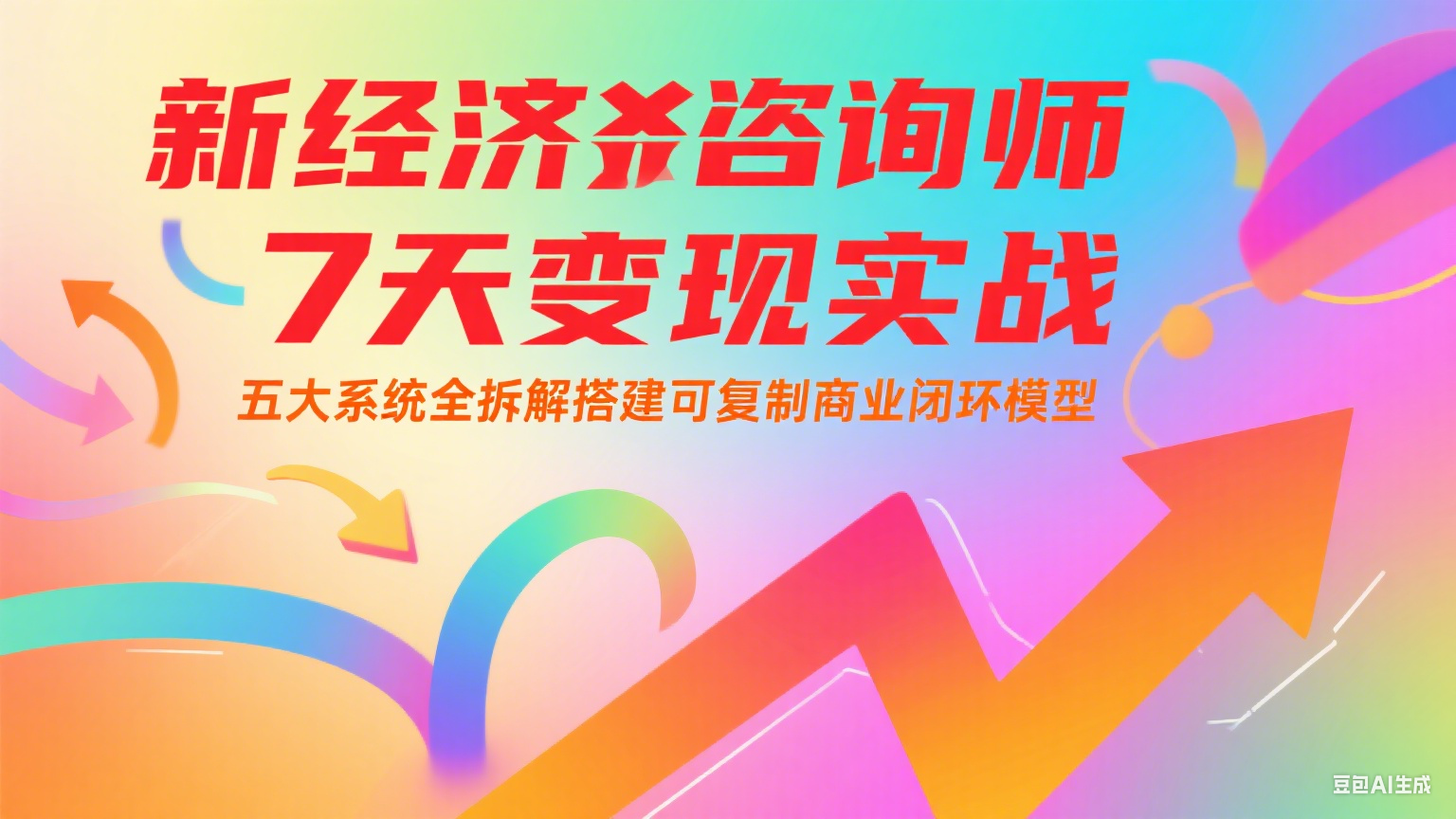 新经济咨询师 7 天变现实战：五大系统全拆解搭建可复制商业闭环模型-小艾项目网